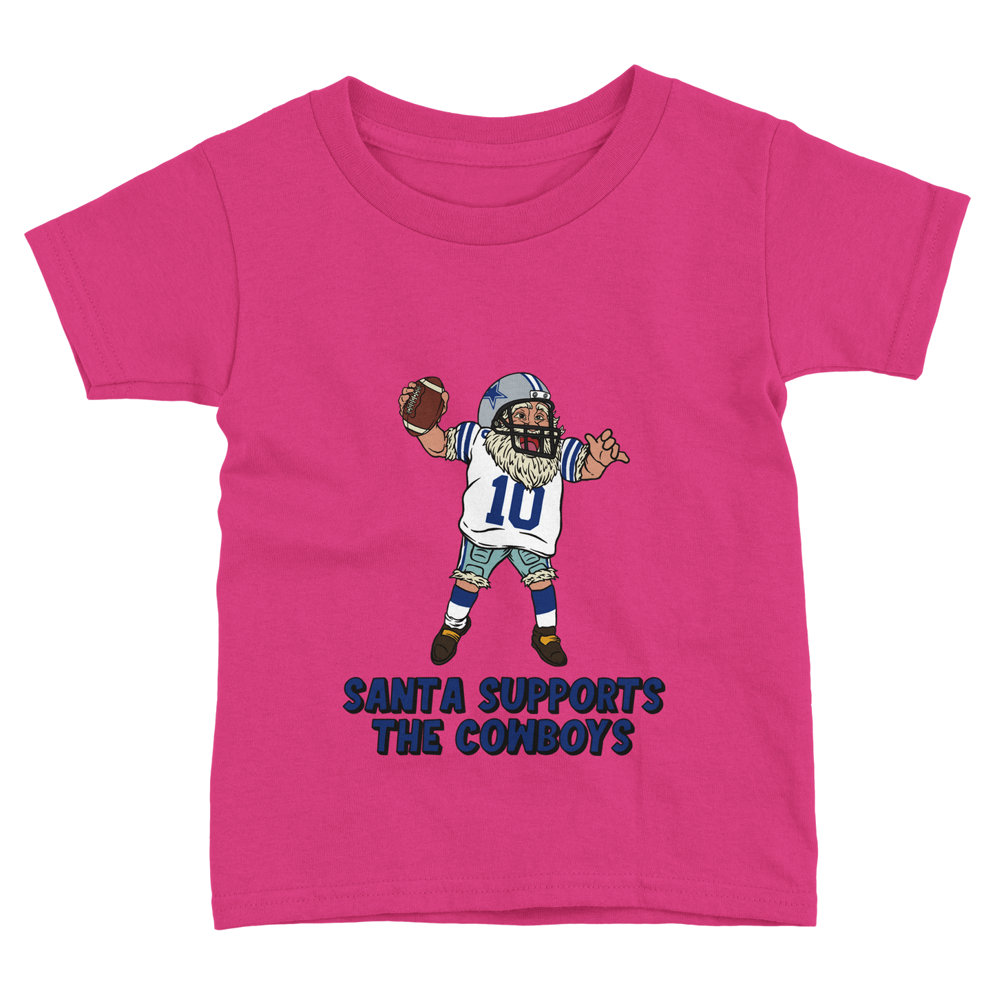 Dallas Cowboys Toddler Fine Jersey Santa T-Shirt