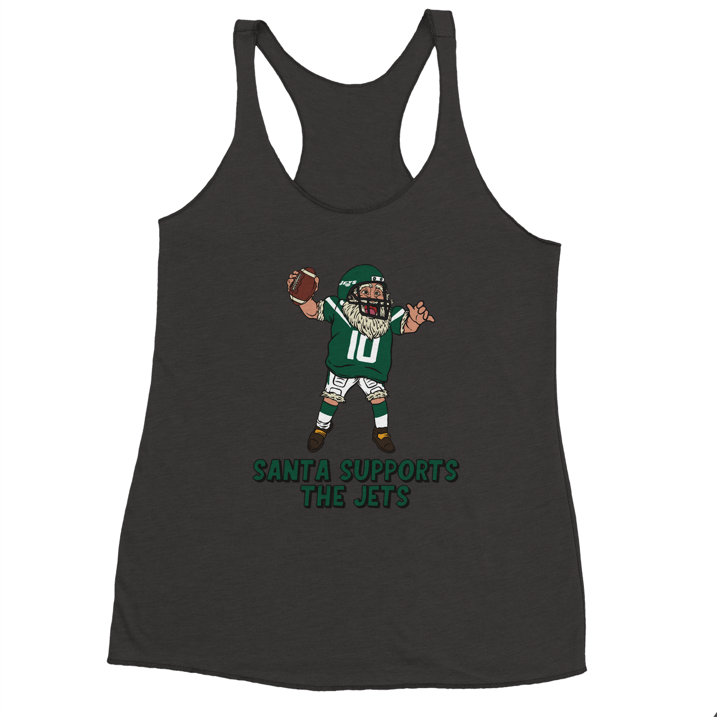 New York Jets Women's Racerback Santa Tank Top