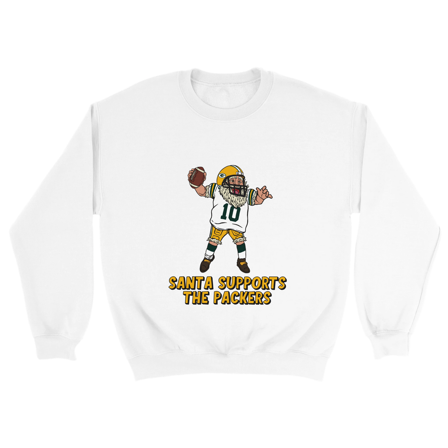 Green Bay Packers  Unisex Crewneck Santa Sweatshirt