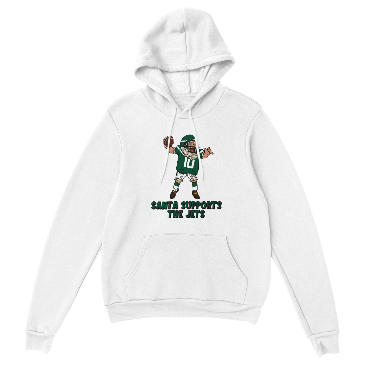 New York Jets Unisex Pullover Santa Hoodie