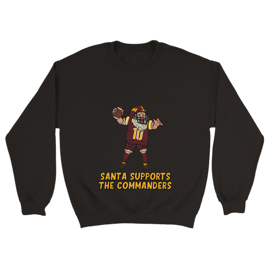 Washington Commanders Unisex Crewneck Santa Sweatshirt