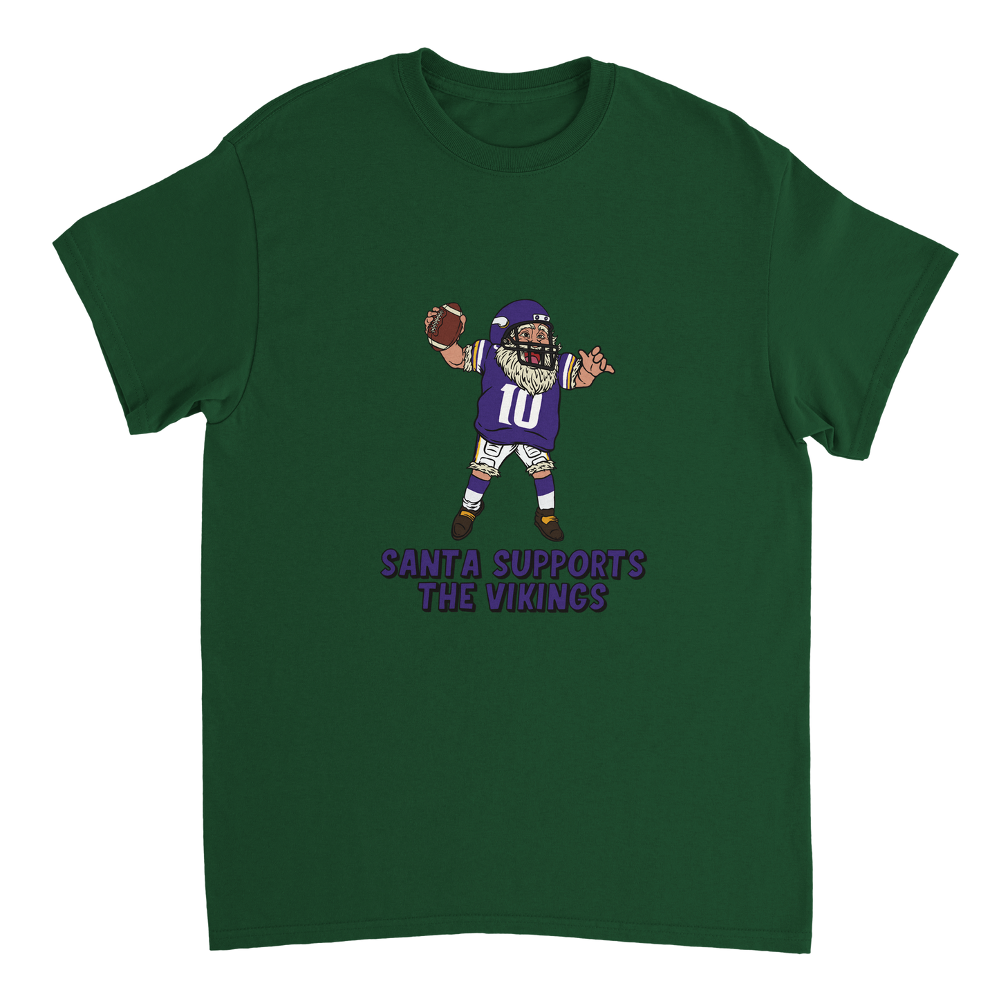 Minnesota Vikings Unisex Crewneck Santa T-shirt