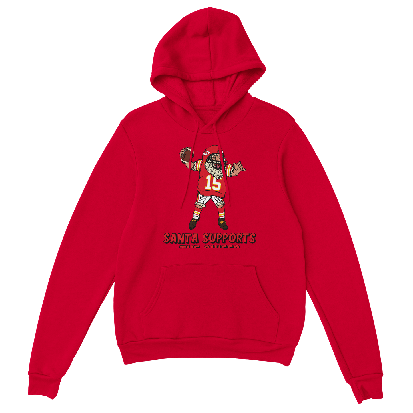 Kansas City Chiefs Unisex Pullover Santa Hoodie