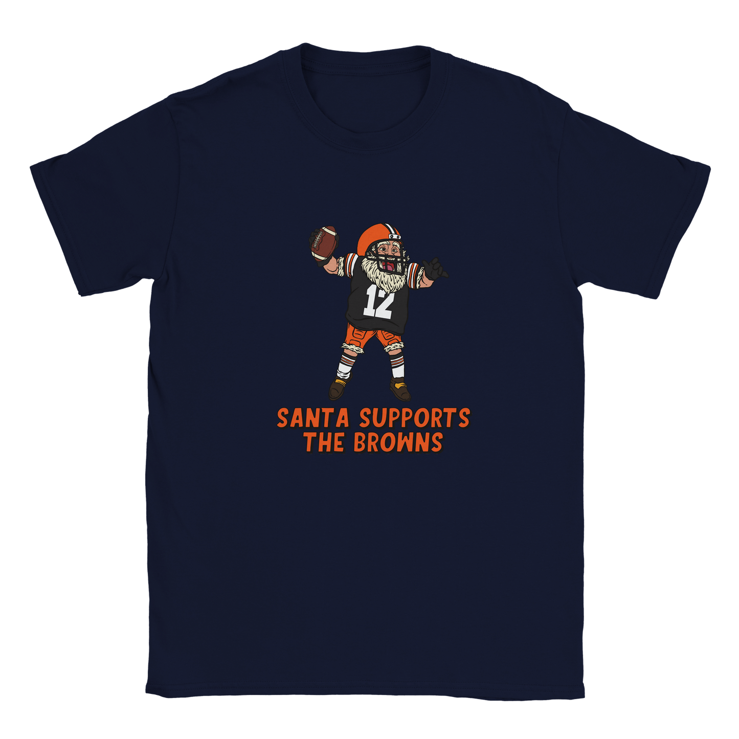 Cleveland Browns Kids Crewneck Santa T-shirt