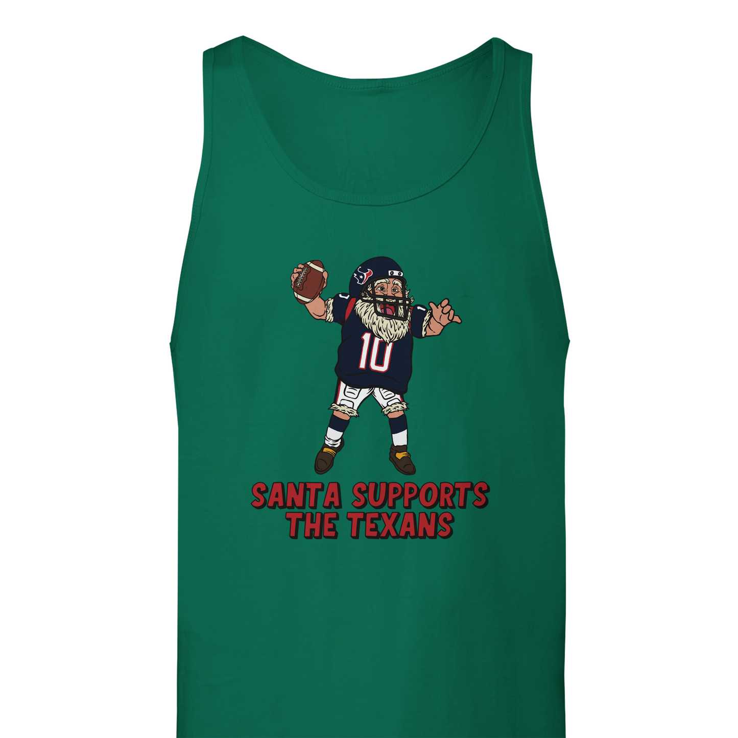 Houston Texans Unisex Santa Tank Top