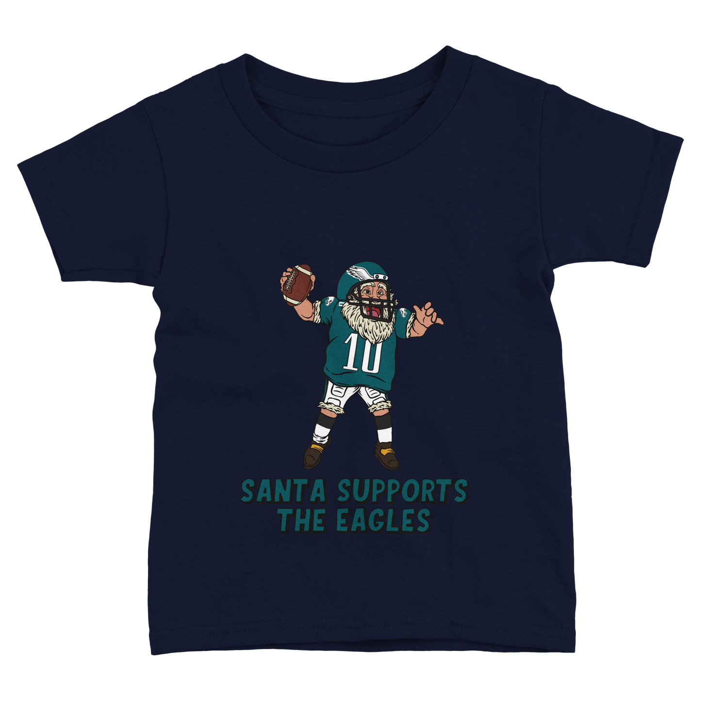 Philadelphia Eagles Toddler Fine Jersey Santa T-Shirt