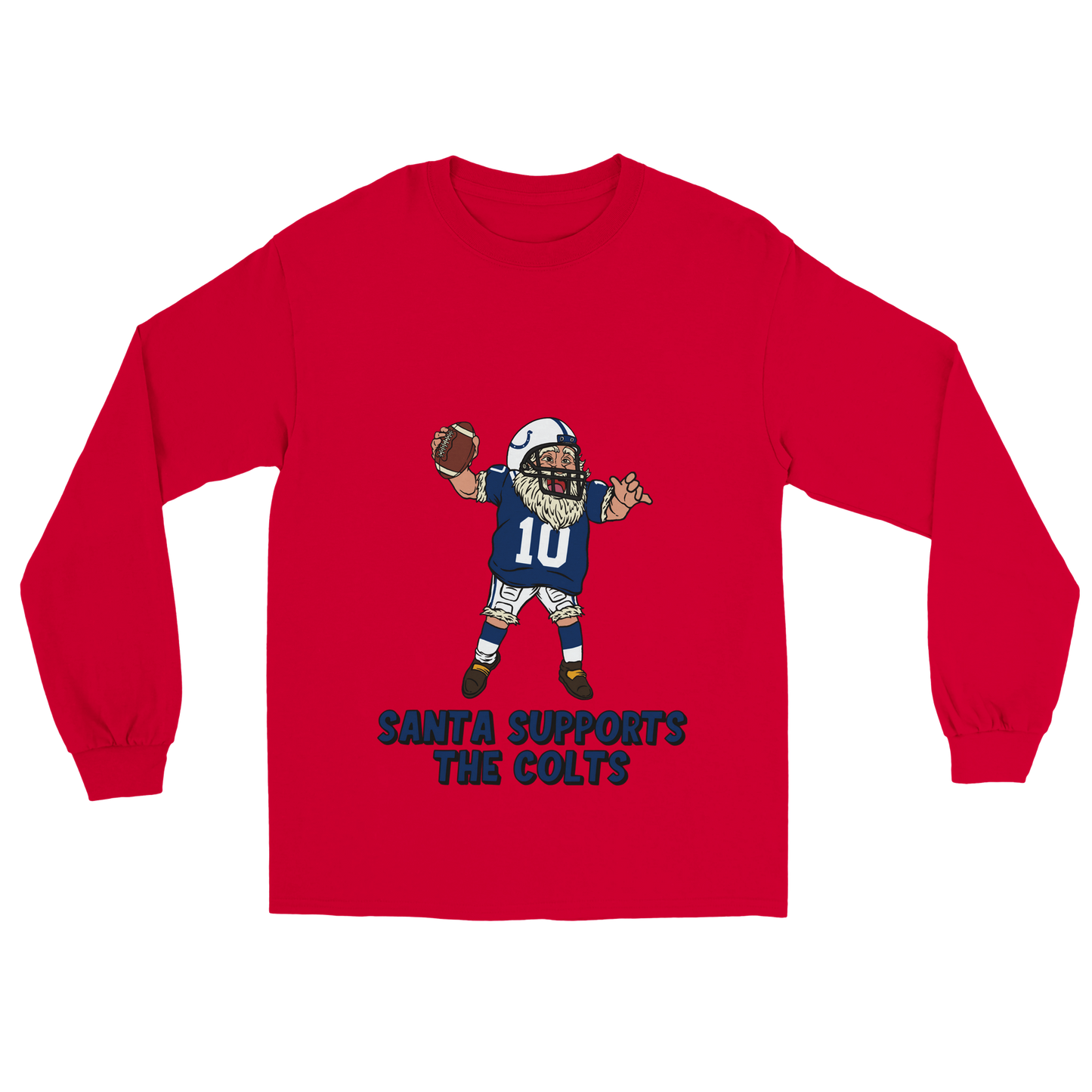 Indianapolis Colts Unisex Longsleeve Santa T-shirt