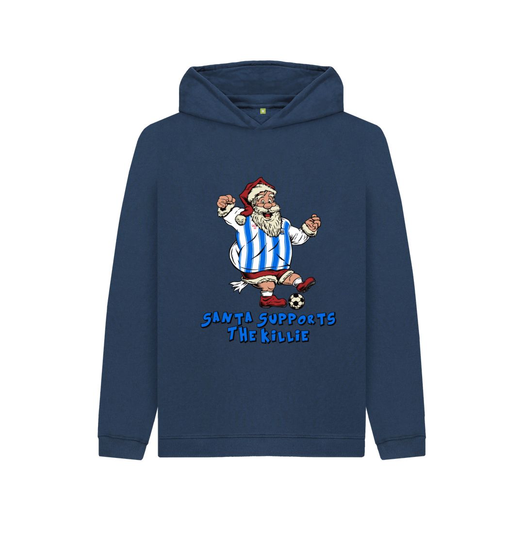 Navy Blue Kilmarnock Kids Santa Hoody