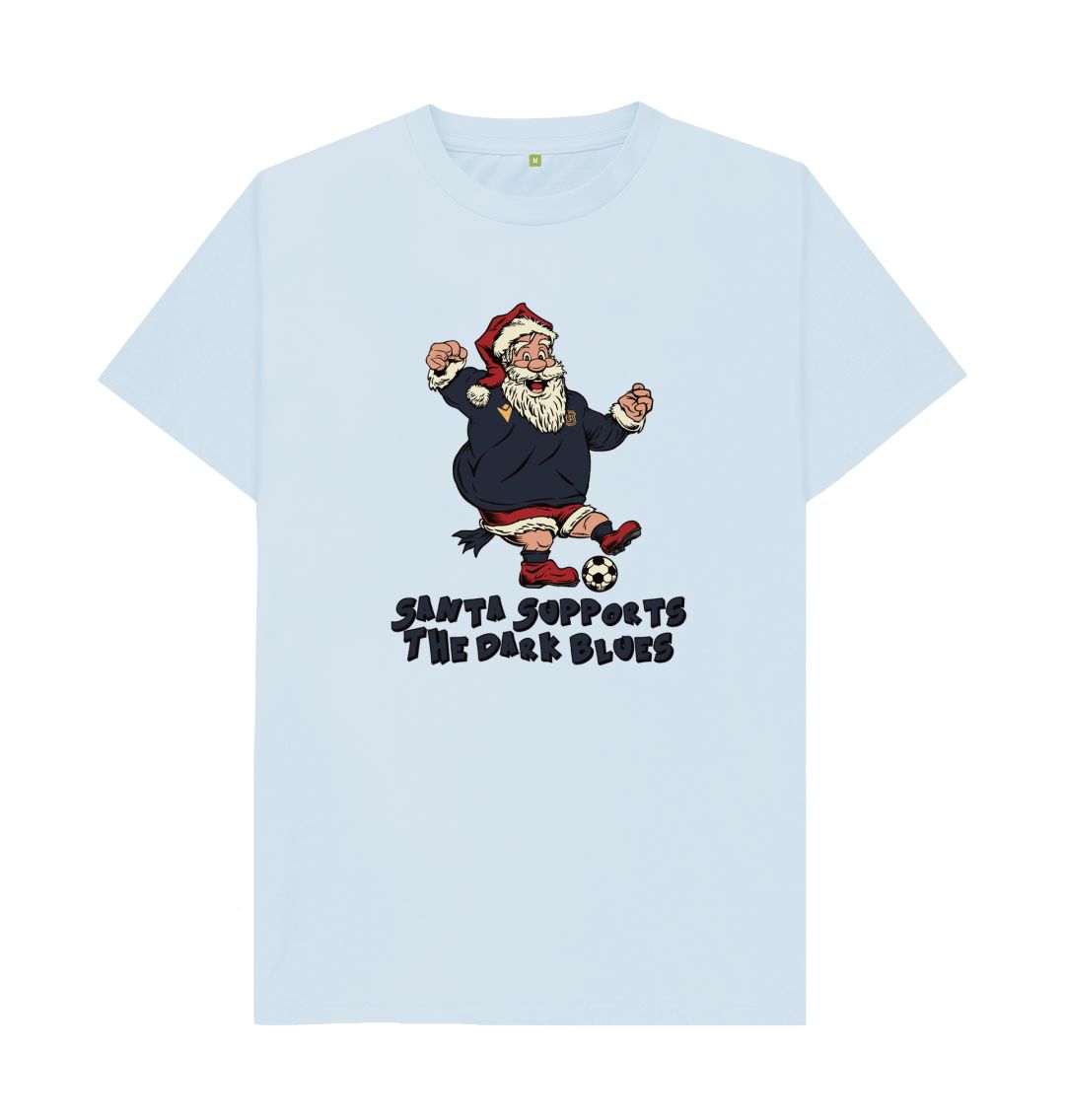 Sky Blue Dundee FC Men's Santa T-shirt