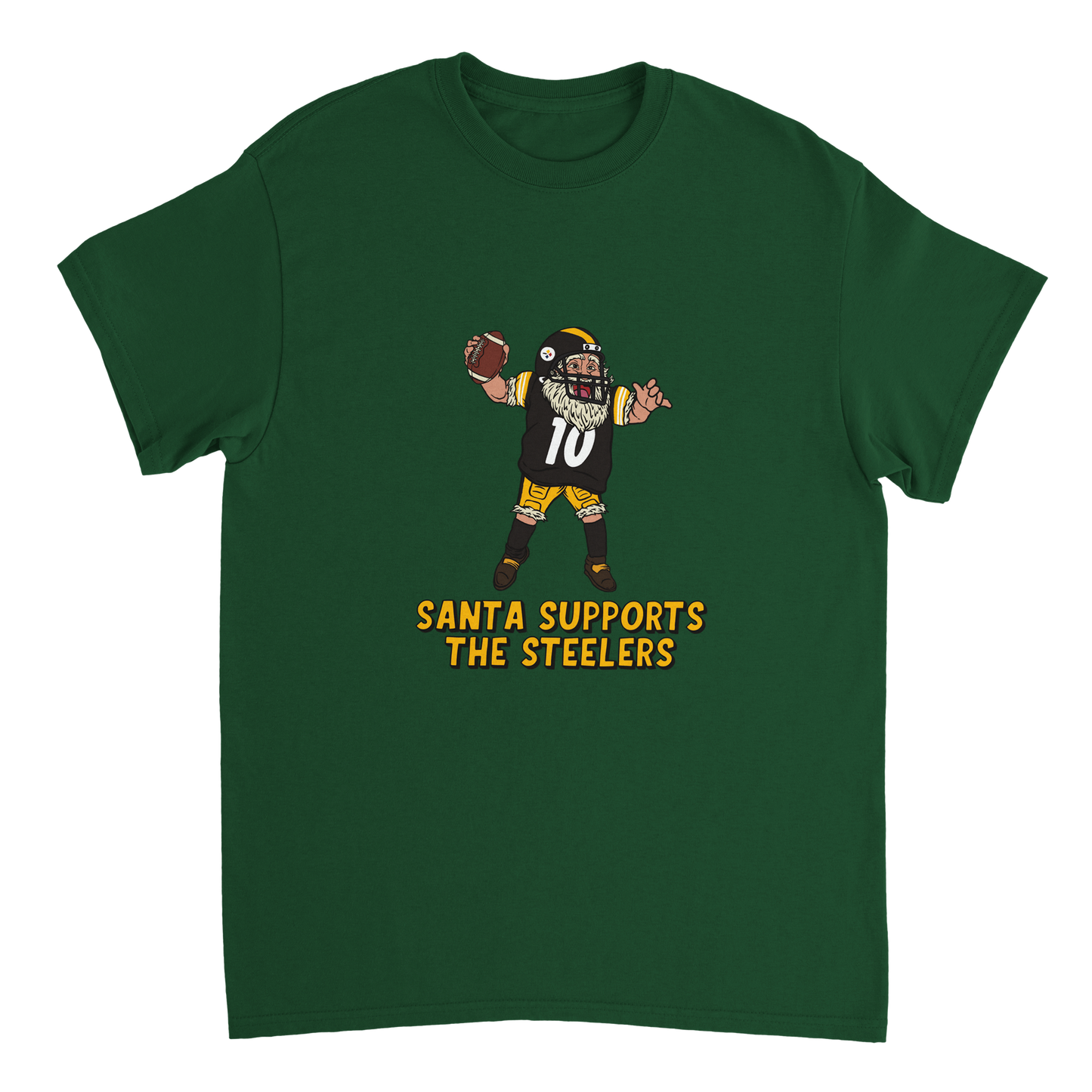 Pittsburgh Steelers Unisex Crewneck Santa T-shirt