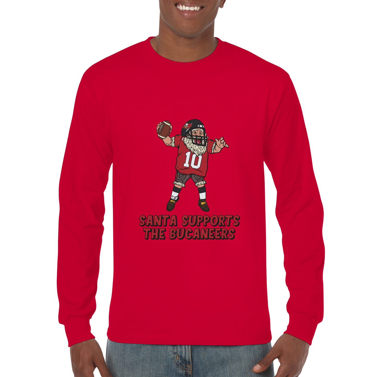 Tampa Bay Buccaneers Unisex Longsleeve Santa T-shirt