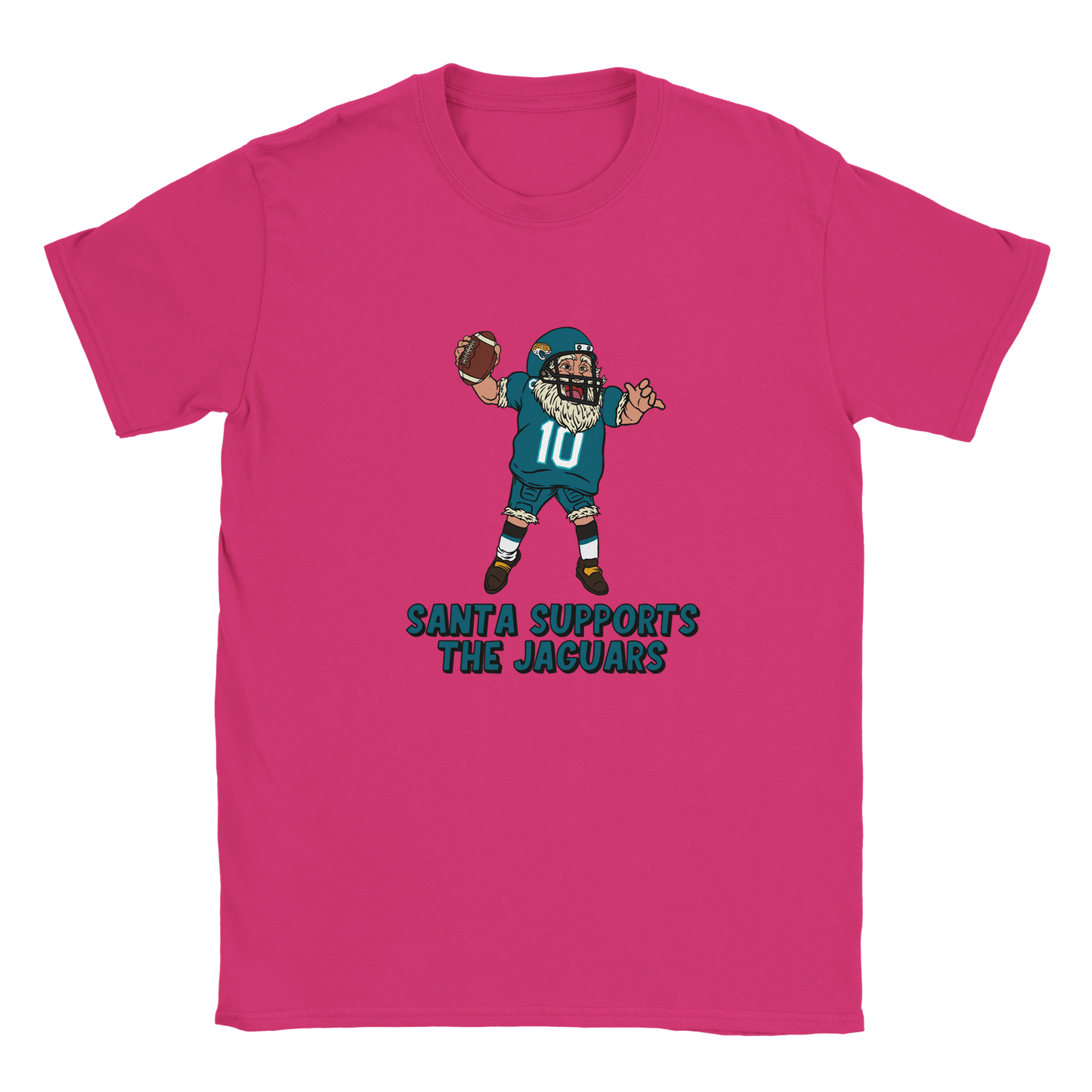 Jacksonville Jaguars Kids Crewneck Santa T-shirt