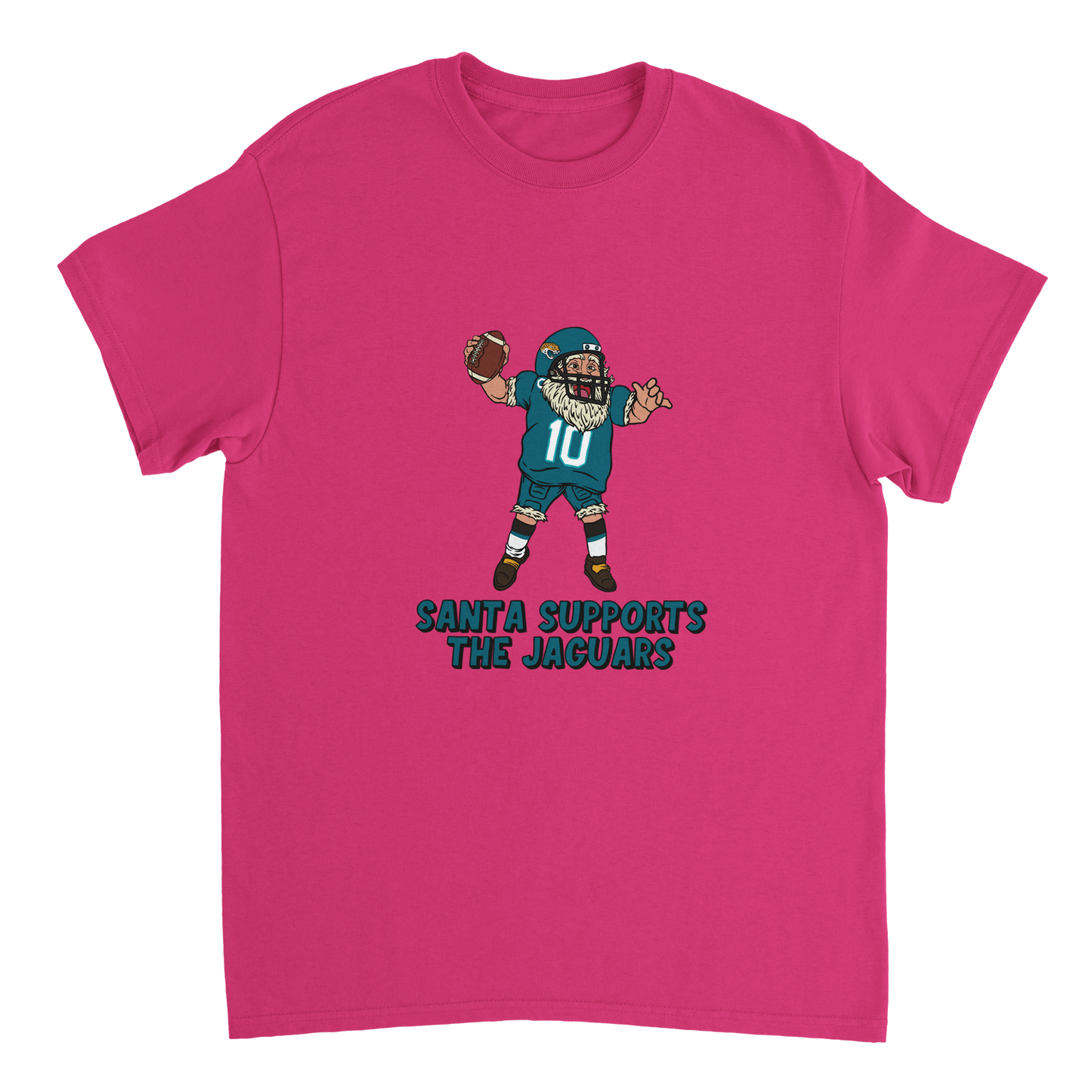 Jacksonville Jaguars Unisex Crewneck Santa T-shirt