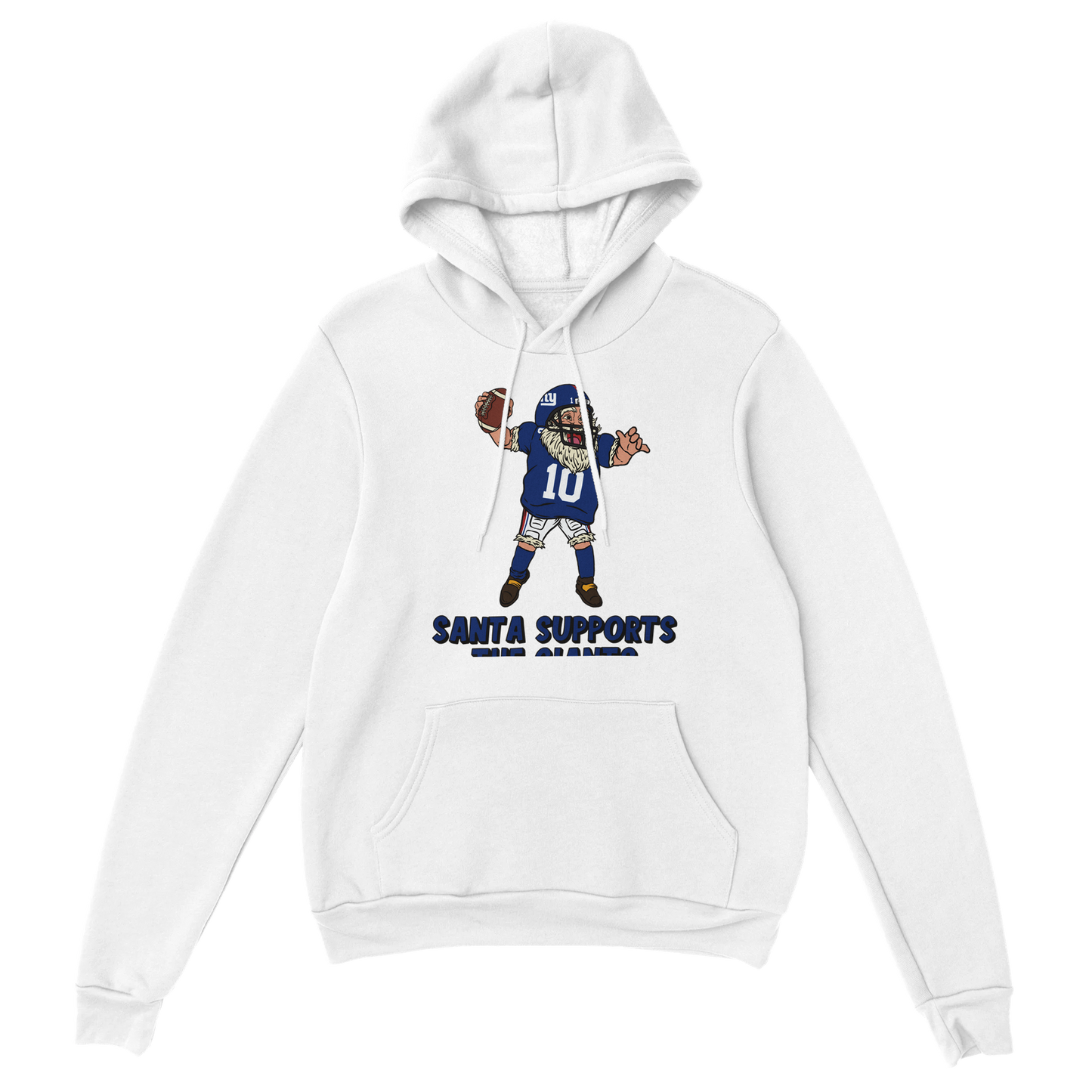 New York Giants Unisex Pullover Santa Hoodie