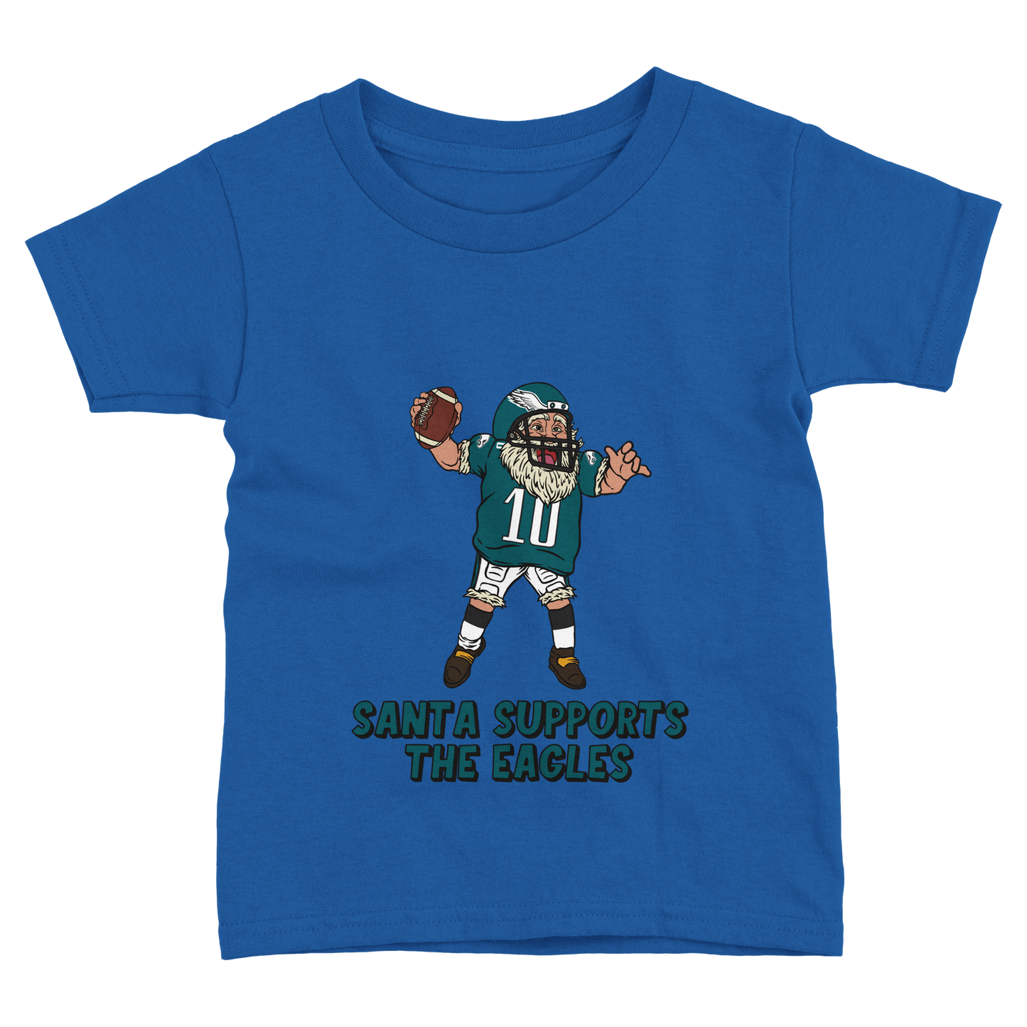 Philadelphia Eagles Toddler Fine Jersey Santa T-Shirt