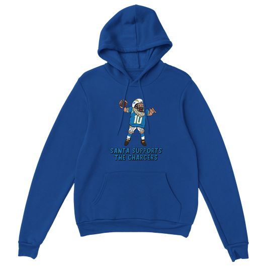 Los Angeles Chargers Unisex Pullover Santa Hoodie