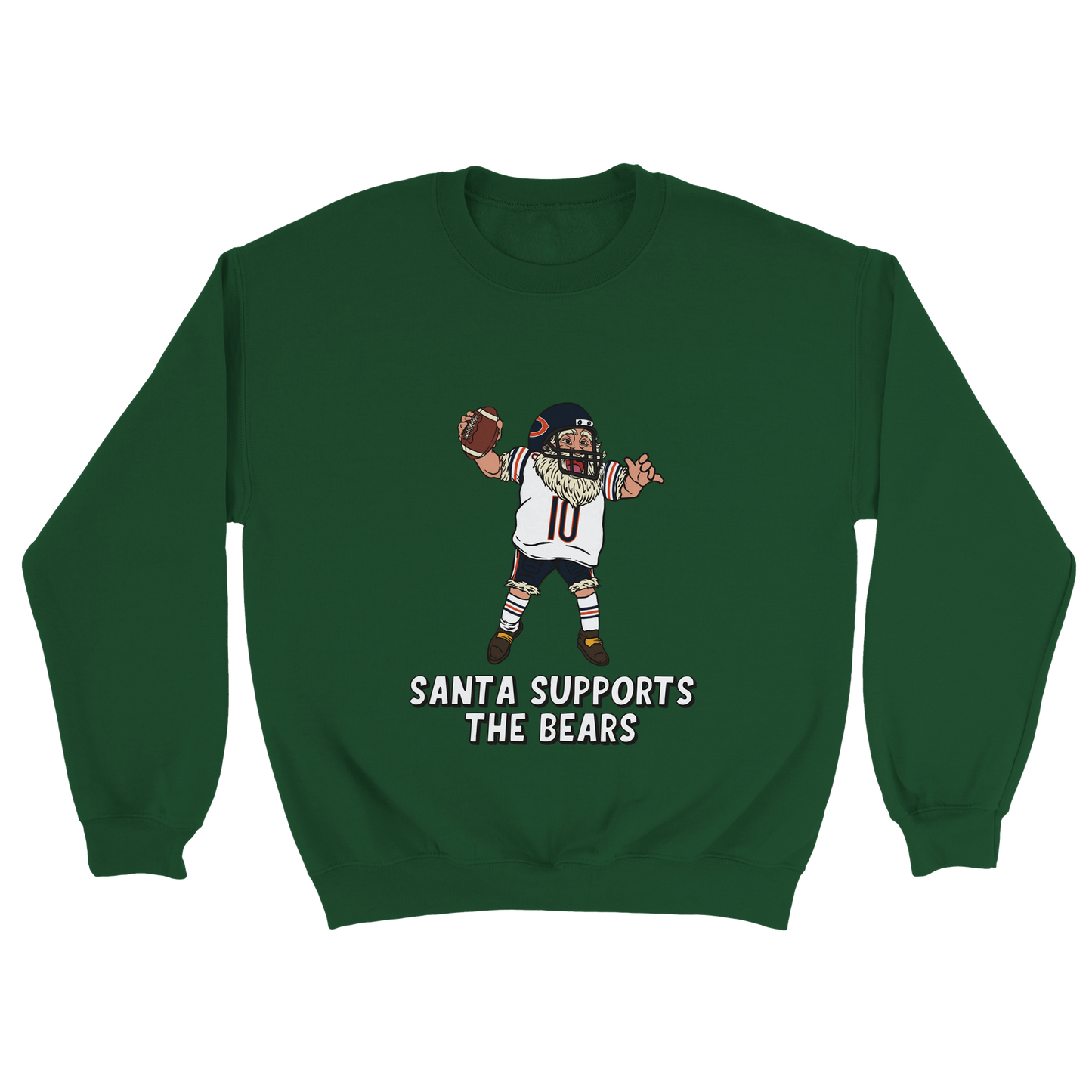 Chicago Bears Unisex Crewneck Santa Sweatshirt