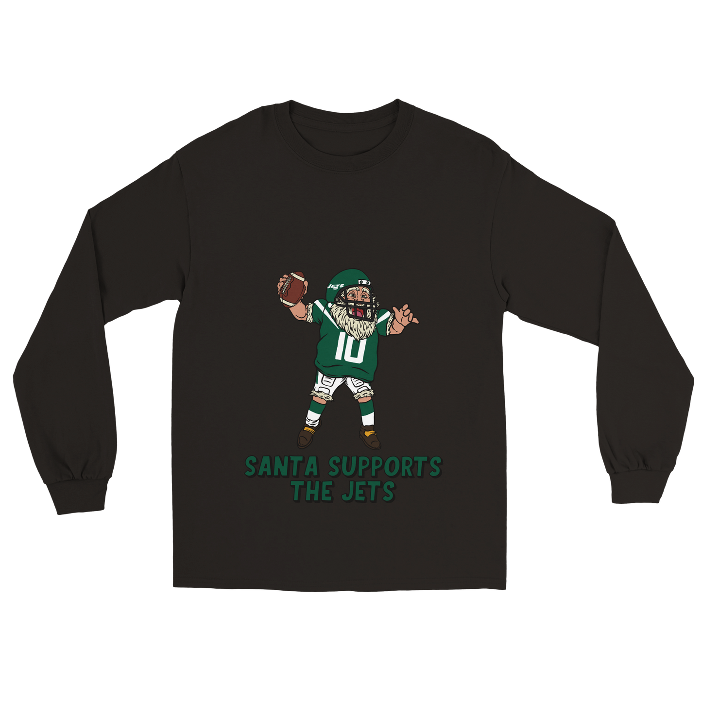 New York Jets Unisex Longsleeve Santa T-shirt