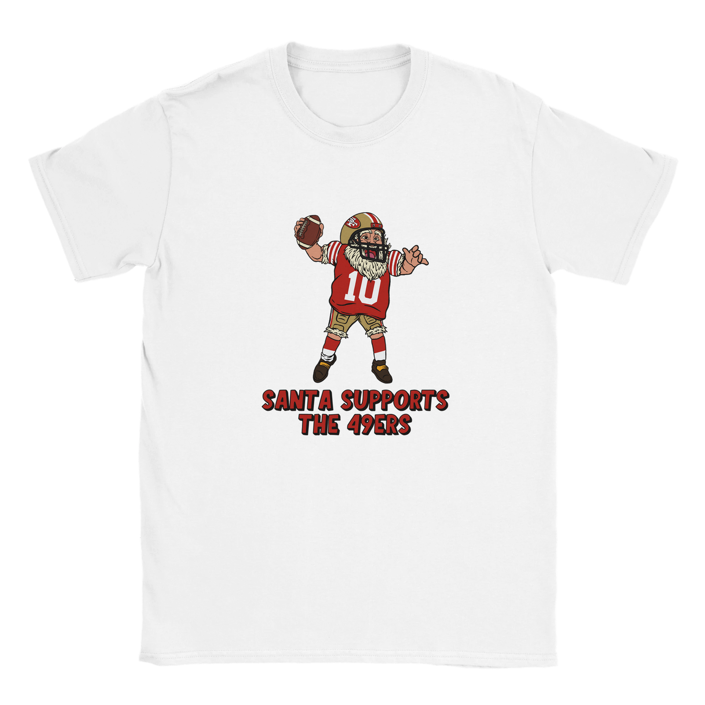 San Francisco 49ers Kids Crewneck Santa T-shirt