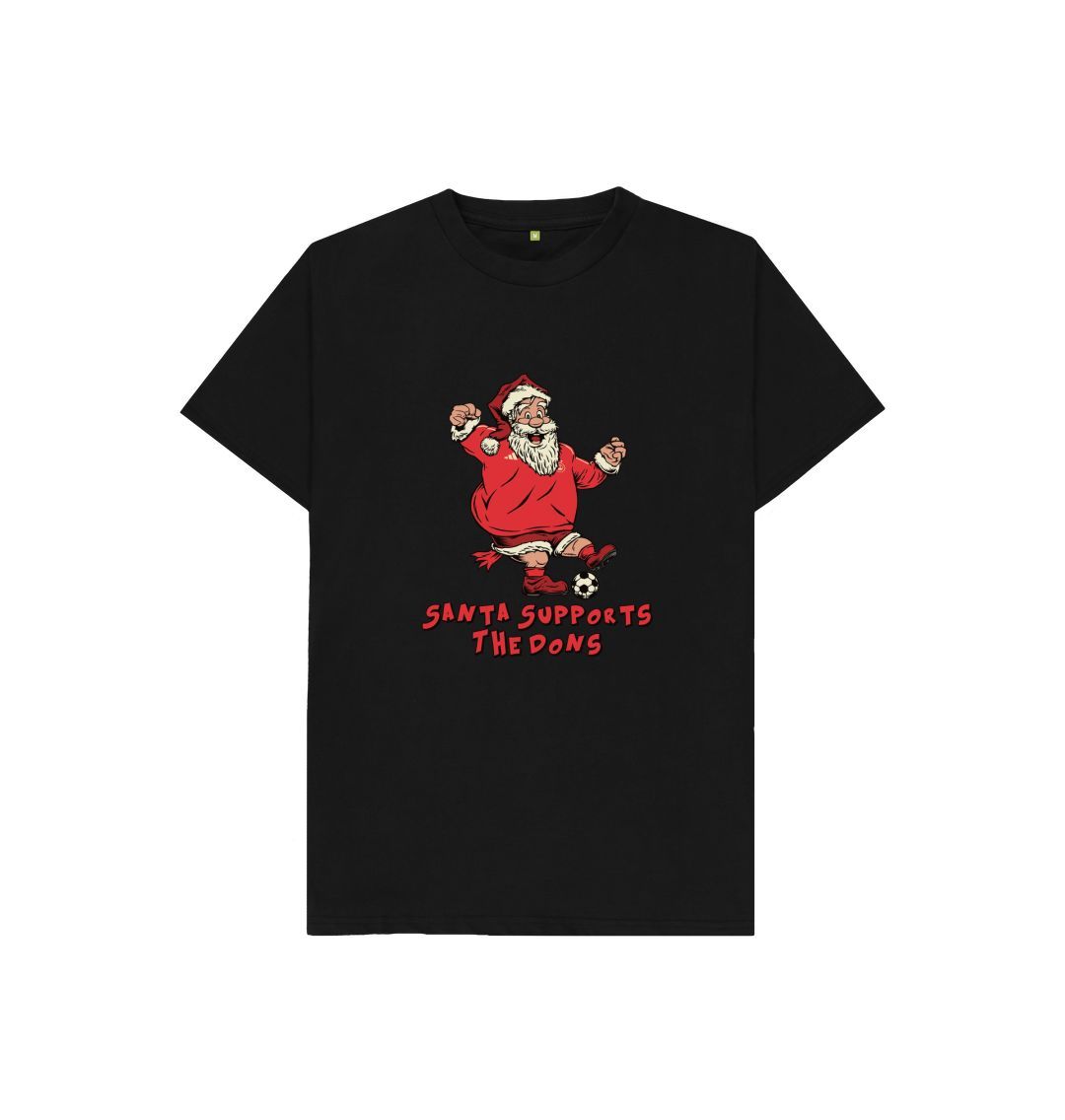 Black Aberdeen Kids Santa T-shirt