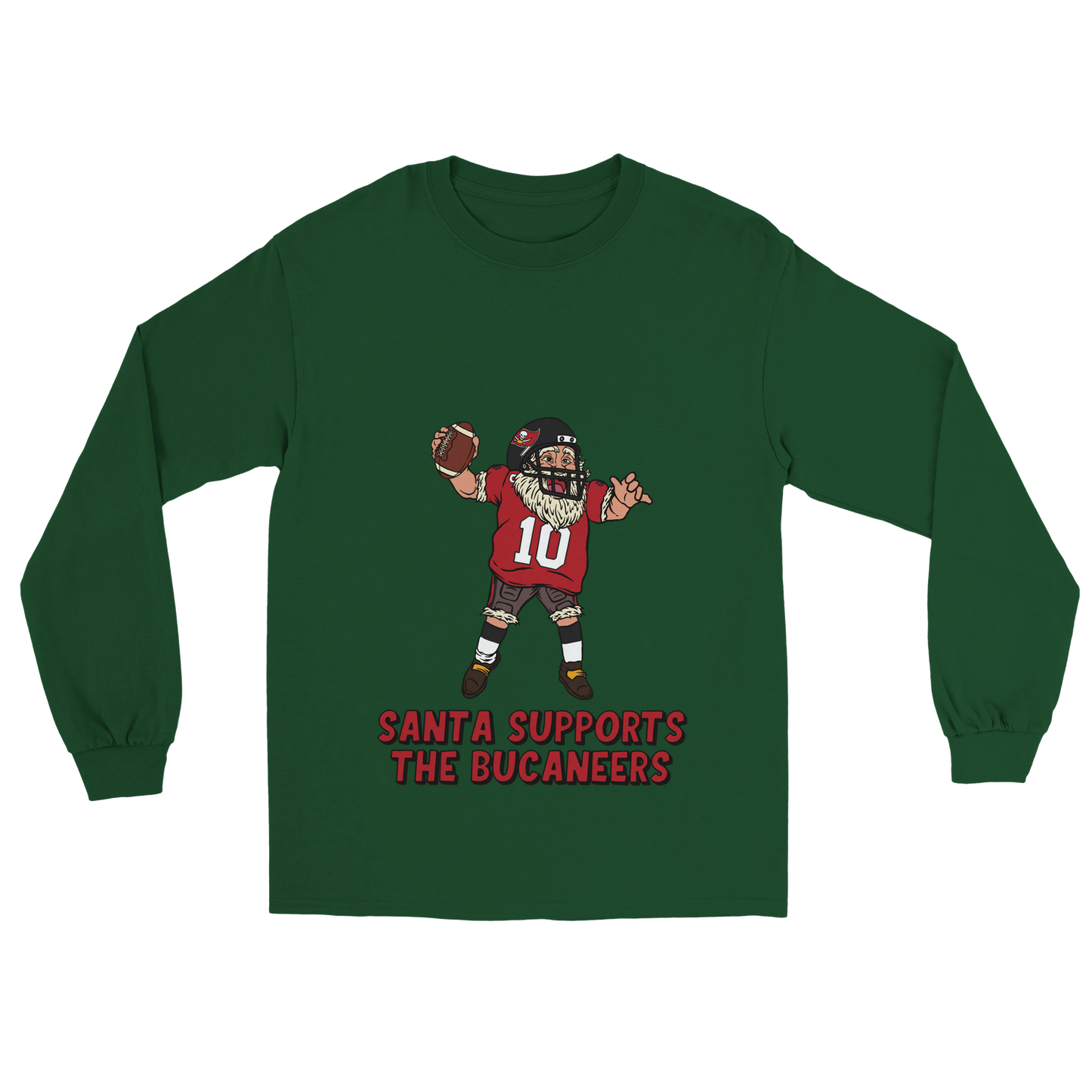 Tampa Bay Buccaneers Unisex Longsleeve Santa T-shirt