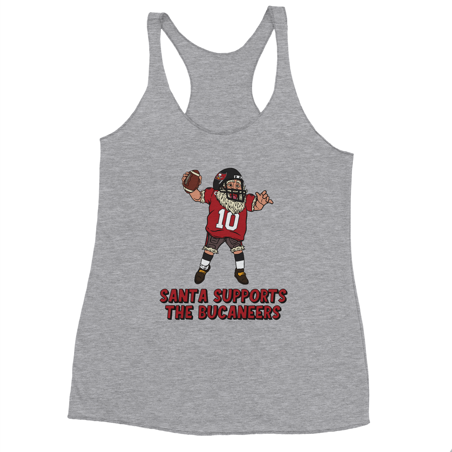 Tampa Bay Buccaneers Women's Racerback Santa Tank Top