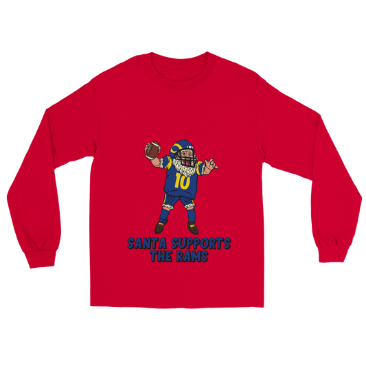 Los Angeles Rams Unisex Longsleeve Santa T-shirt