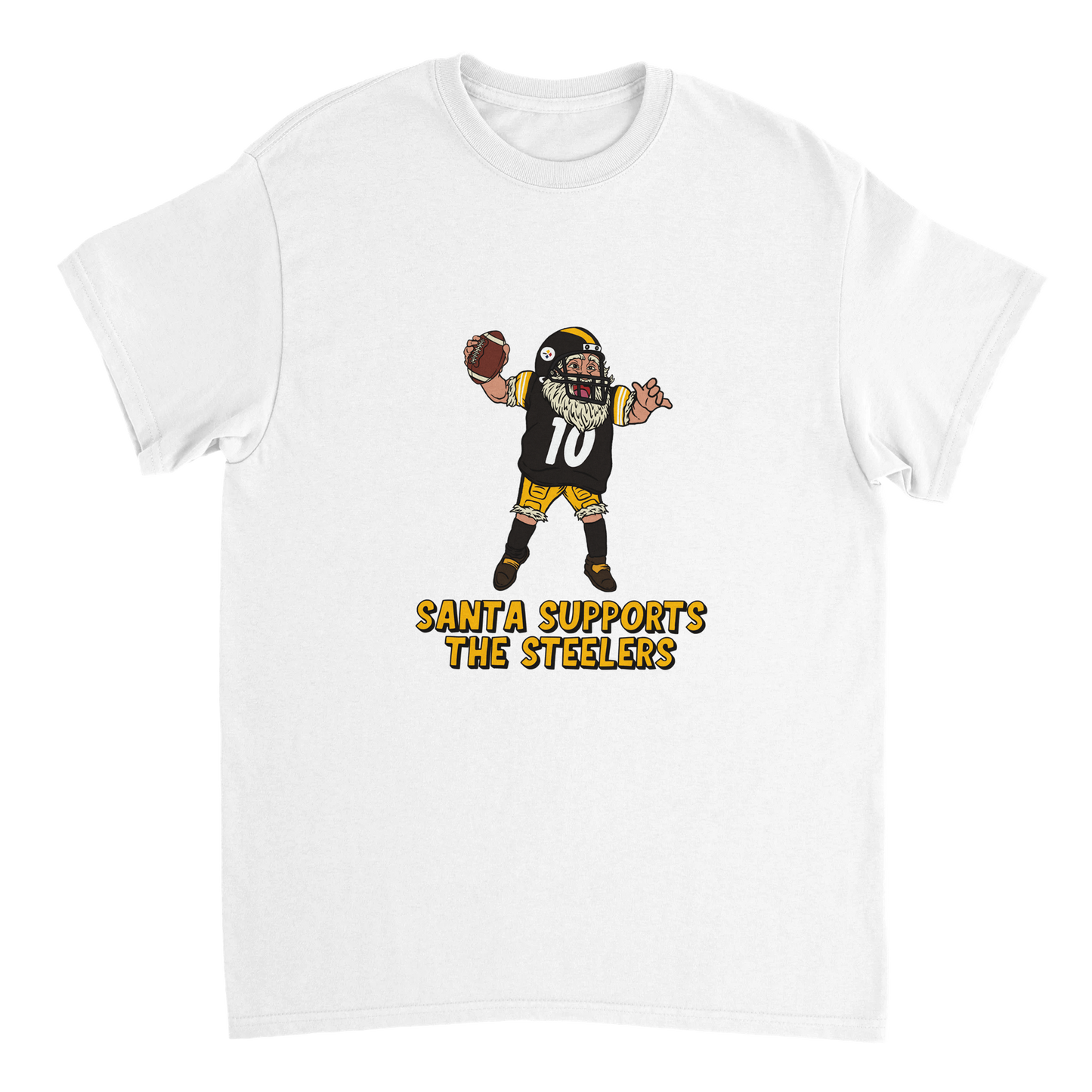 Pittsburgh Steelers Unisex Crewneck Santa T-shirt