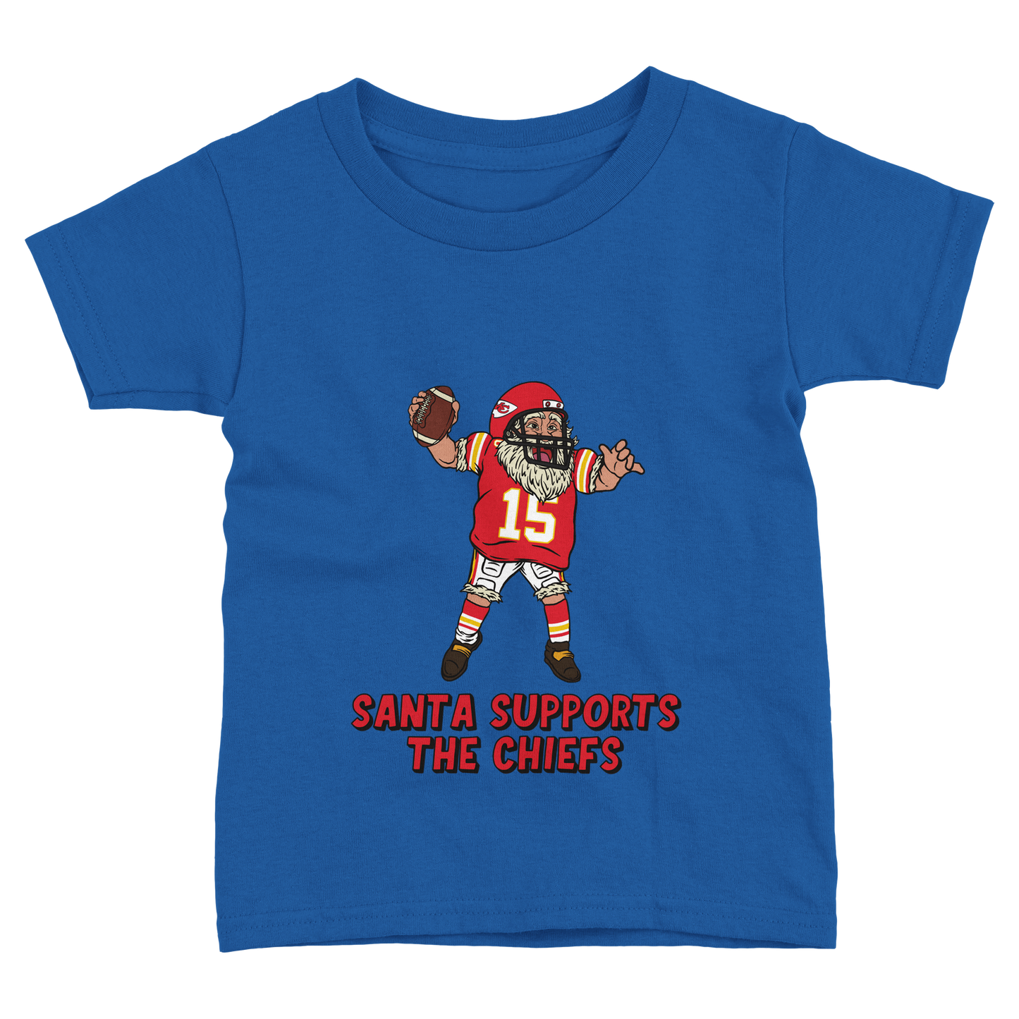 Kansas City Chiefs Toddler Fine Jersey Santa T-Shirt