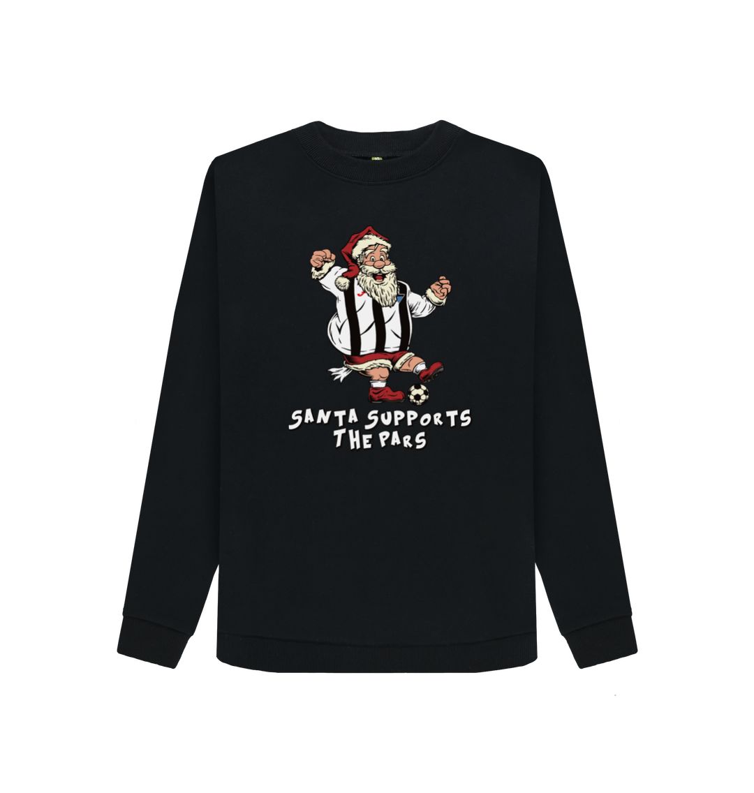 Black Dunfermline Women's Santa Jumper