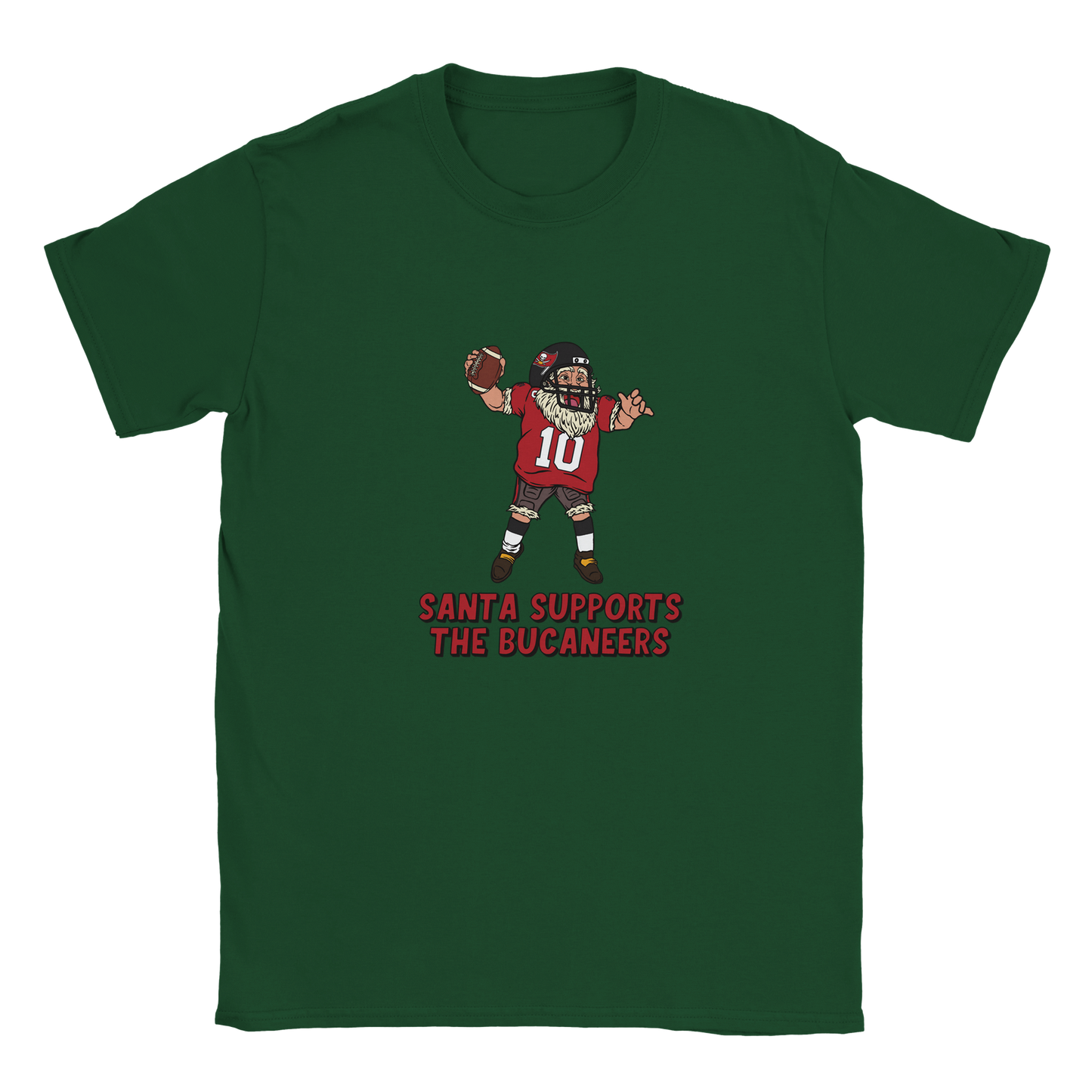 Tampa Bay Buccaneers Kids Crewneck Santa T-shirt