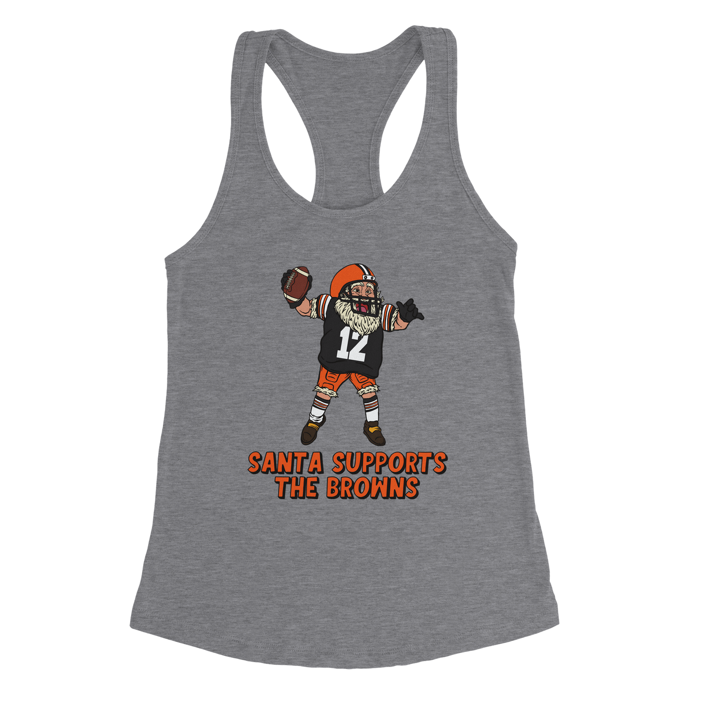 Cleveland Browns Women's Santa Racerback Tank