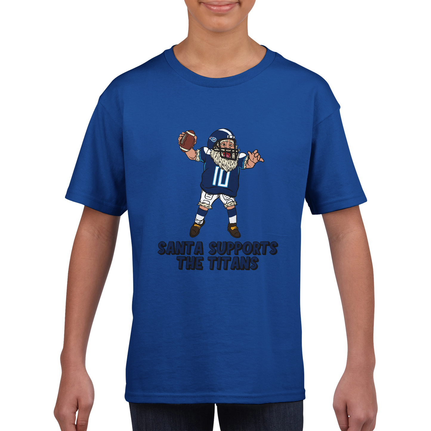 Tennessee Titans Kids Crewneck Santa T-shirt