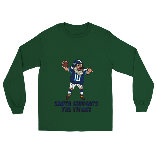 Tennessee Titans Unisex Longsleeve Santa T-shirt