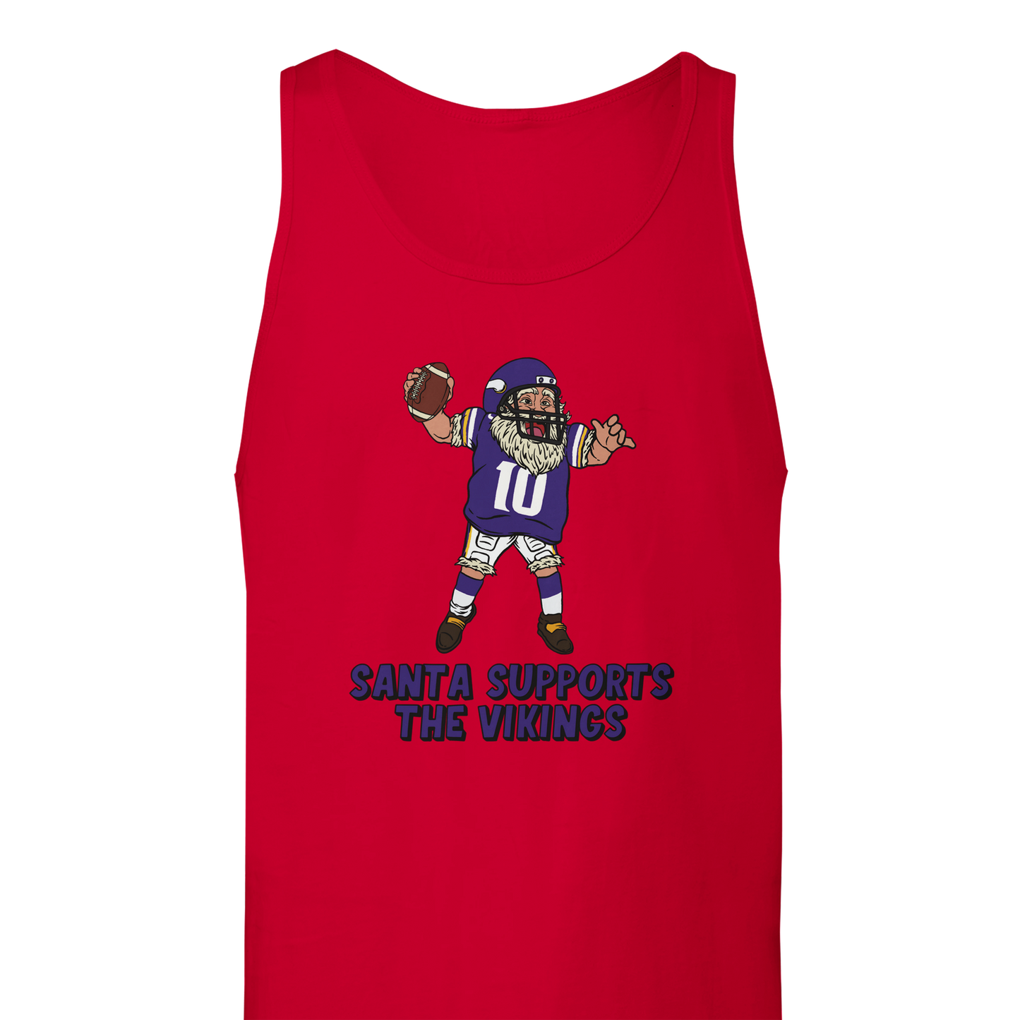 Minnesota Vikings Unisex Santa Tank Top