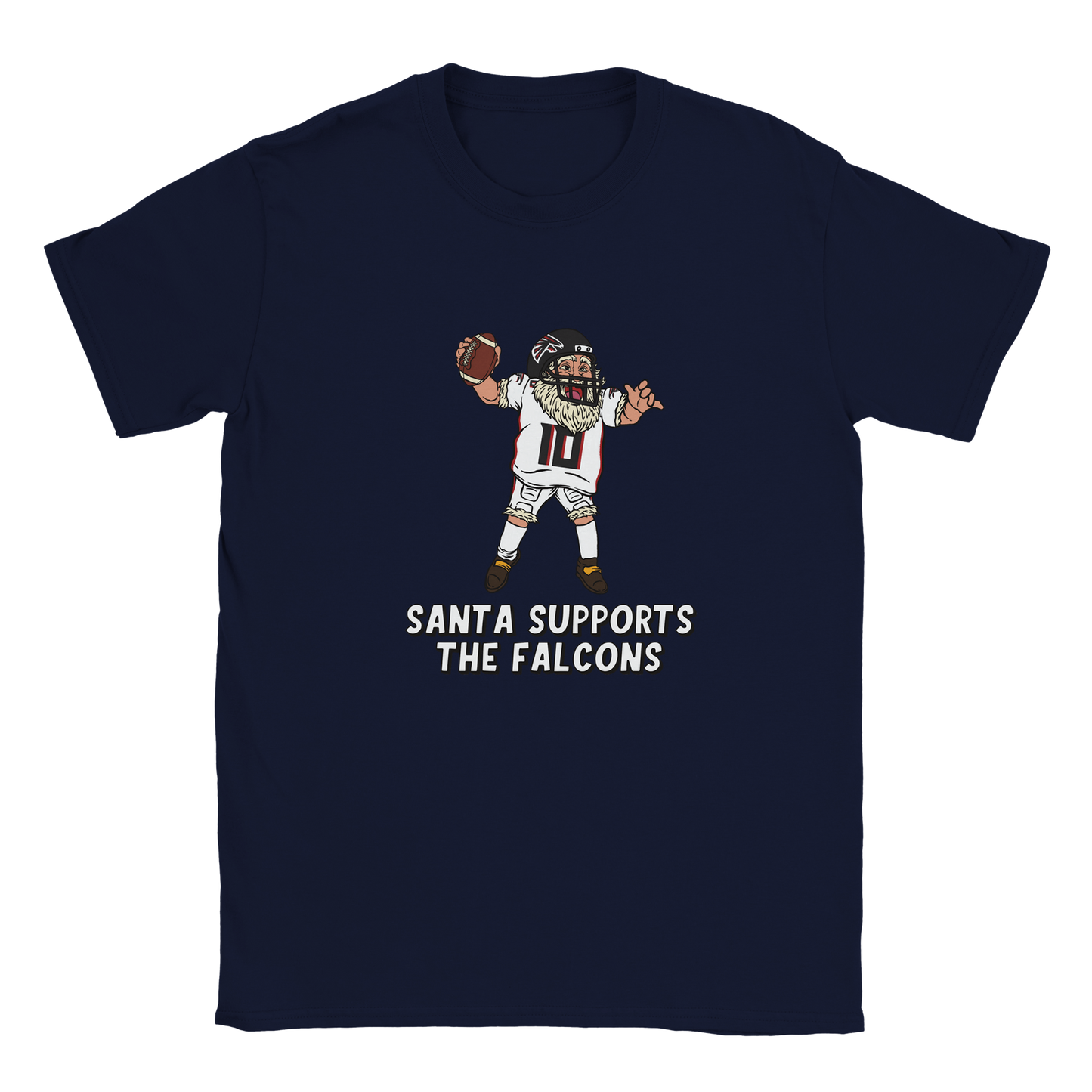 Atlanta Falcons Kids Crewneck Santa T-shirt