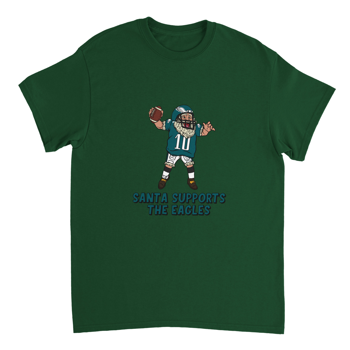 Philadelphia Eagles Unisex Crewneck Santa T-shirt