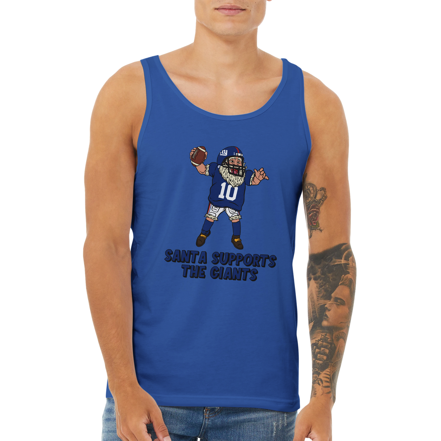 New York Giants Unisex Santa Tank Top