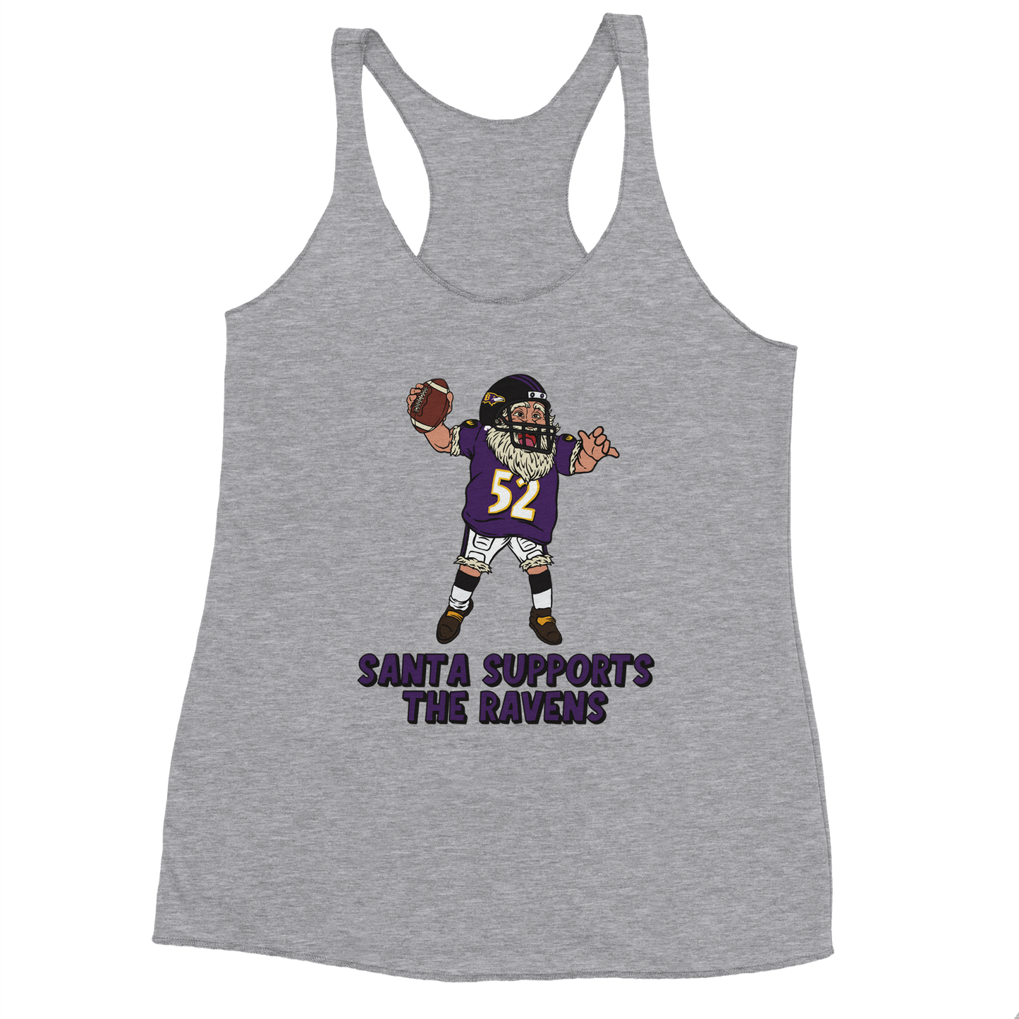 Baltimore Ravens Women's Racerback Santa Tank Top