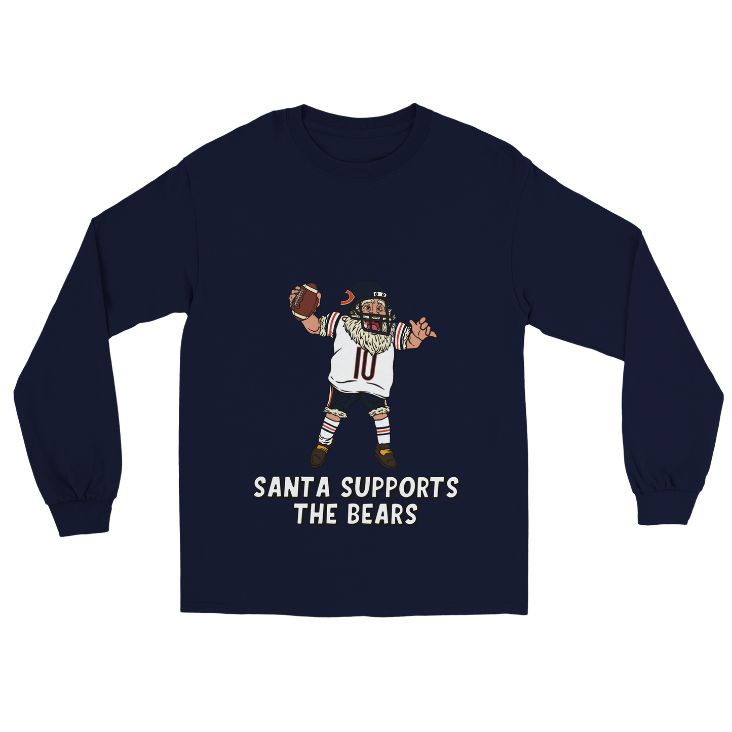 Chicago Bears Unisex Longsleeve Santa T-shirt