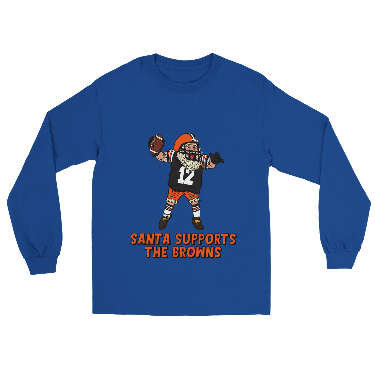 Cleveland Browns Unisex Longsleeve Santa T-shirt