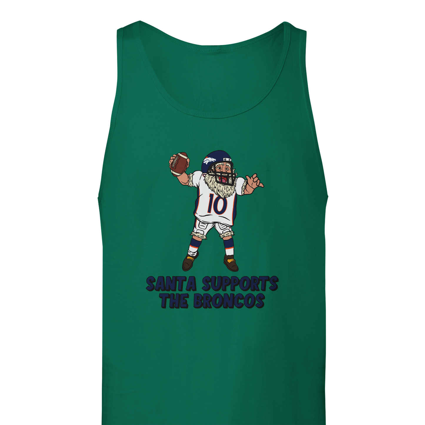 Denver Broncos Unisex Santa Tank Top