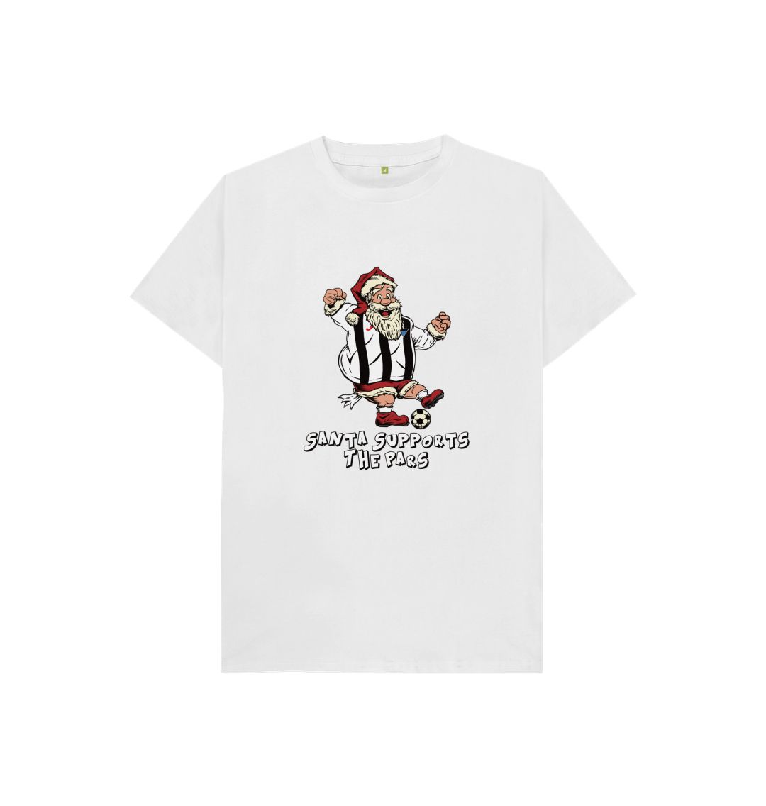 White Dunfermline Kids Santa T-shirt