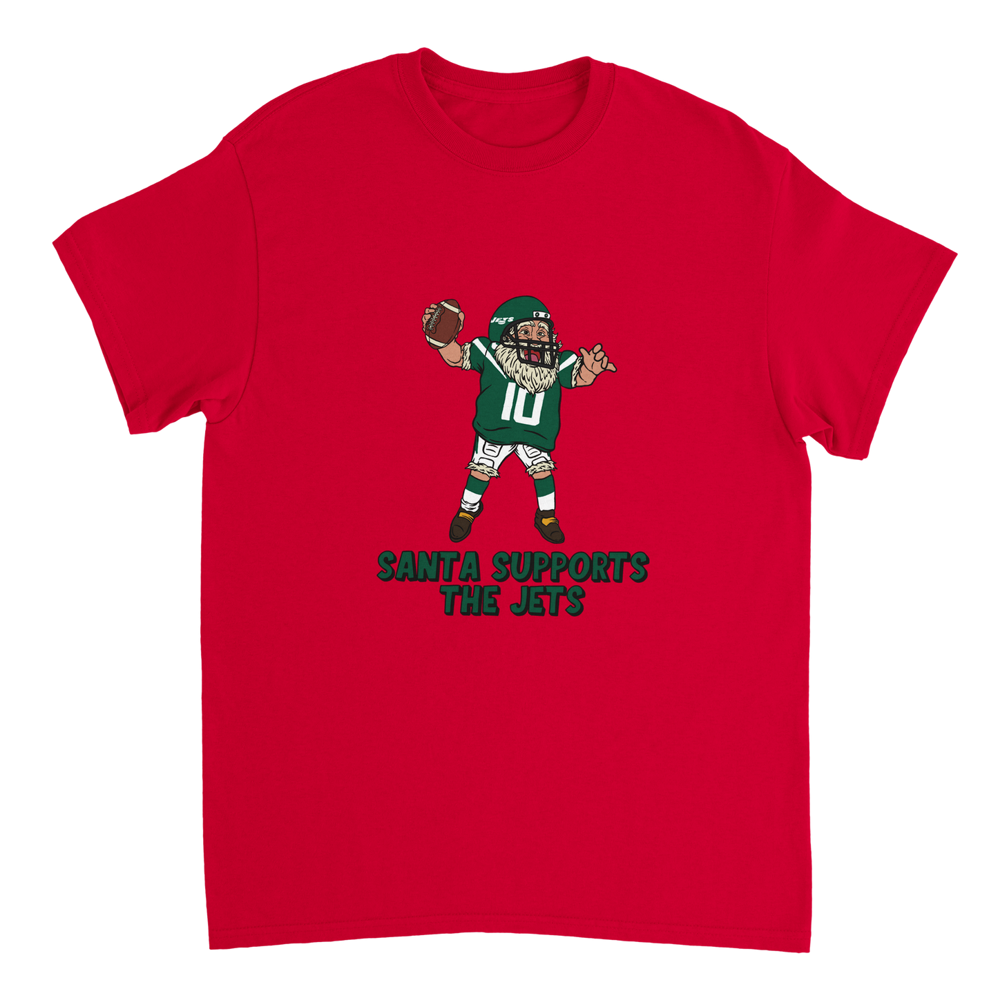 New York Jets Unisex Crewneck Santa T-shirt