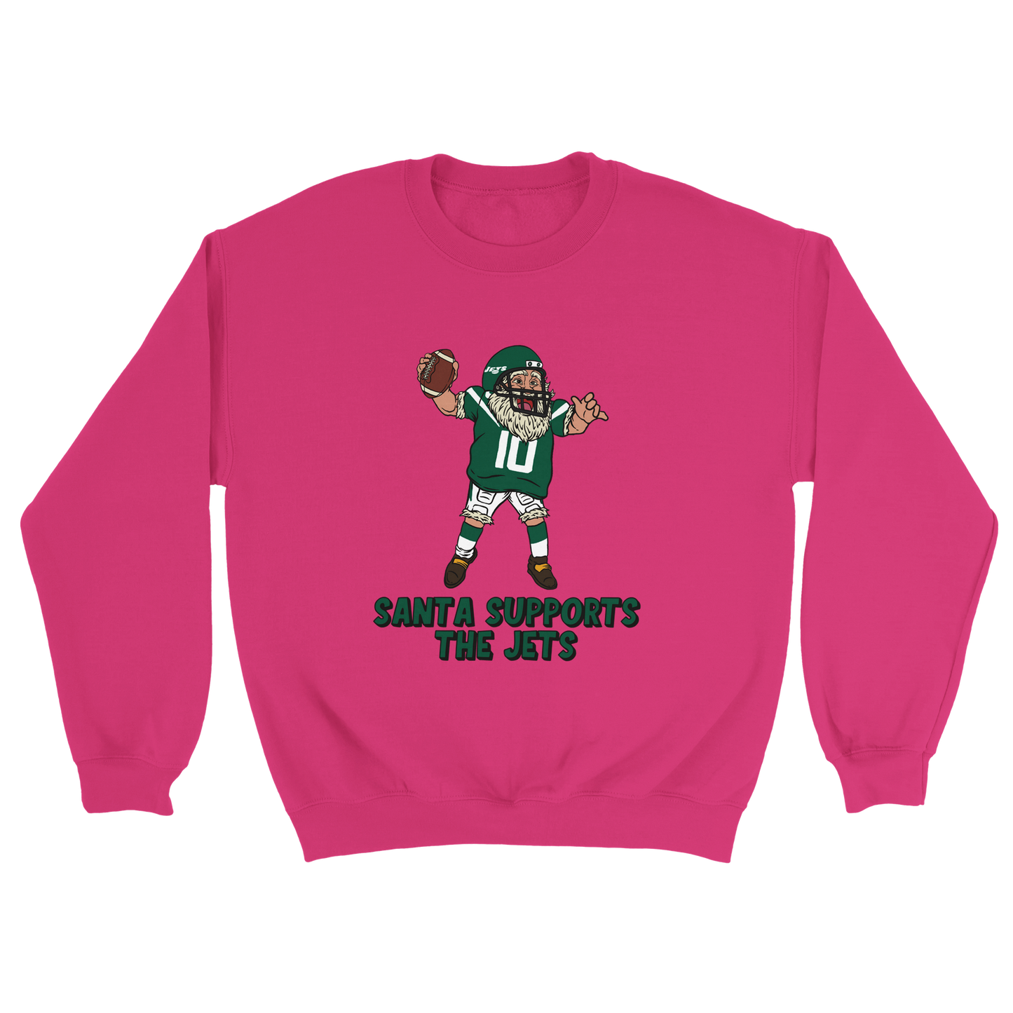 New York Jets Unisex Crewneck Santa Sweatshirt