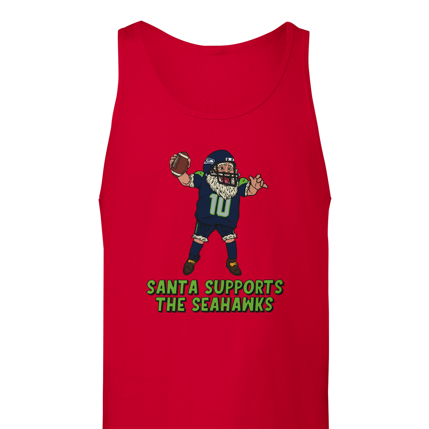 Seattle Seahawks Unisex Santa Tank Top