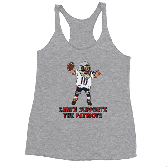 New England Patriots Women's Racerback Santa Tank Top