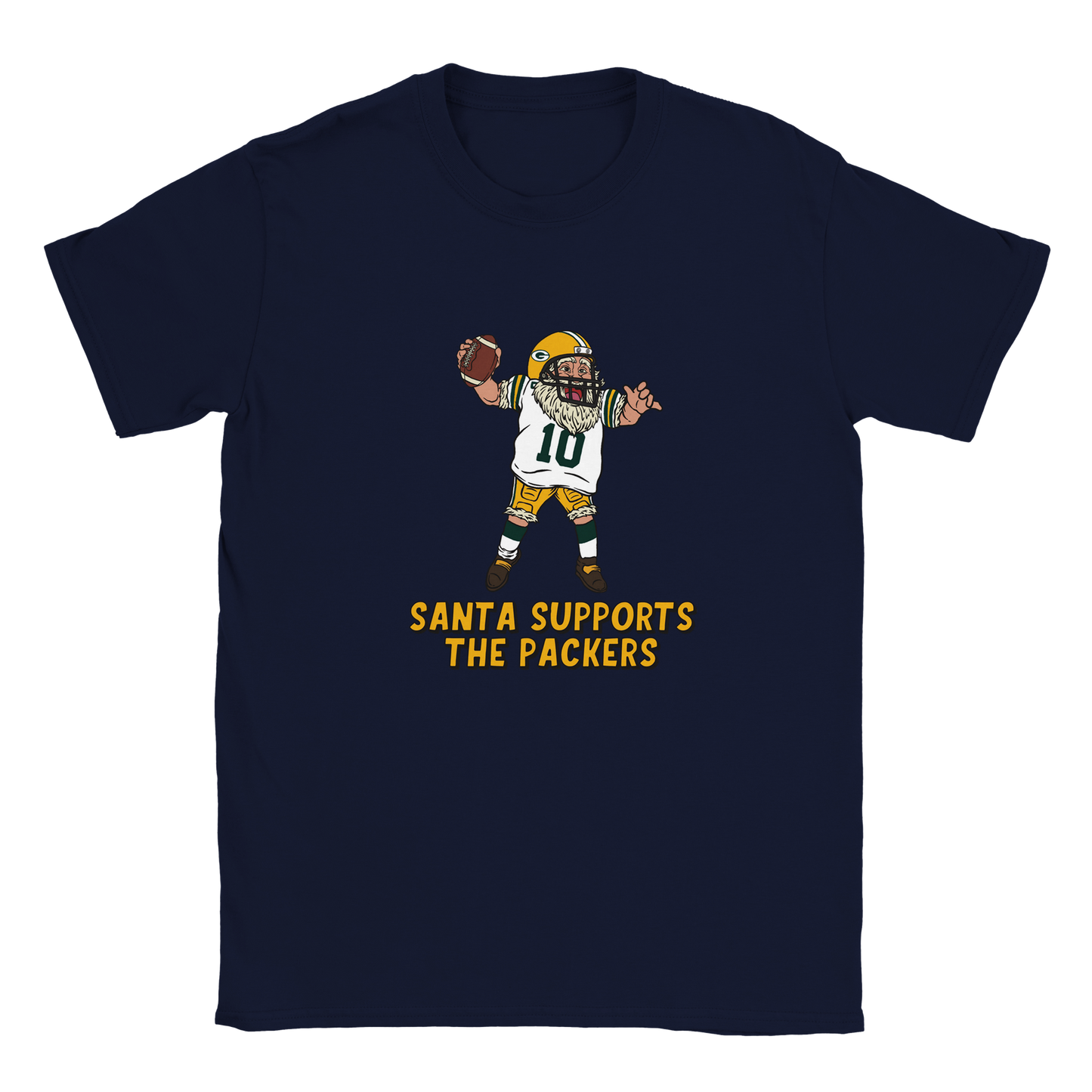 Green Bay Packers Kids Crewneck Santa T-shirt