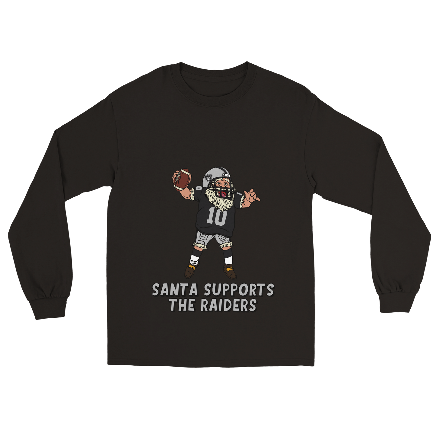 Las Vegas Raiders Unisex Longsleeve Santa T-shirt