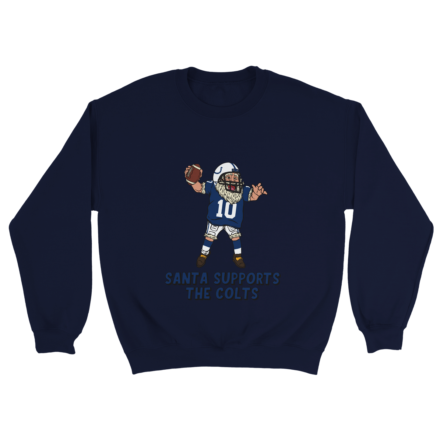 Indianapolis Colts Unisex Crewneck Santa Sweatshirt